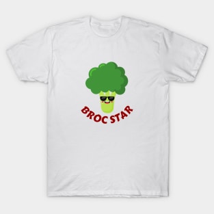 BROC STAR - Cute Broccoli Pun T-Shirt